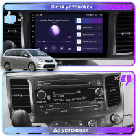 Штатна магнітола Toyota Sienna 2010-2014 Element 2/32 4G Штатна магнітола Toyota Sienna 2010-2014 Element 2/32 4G