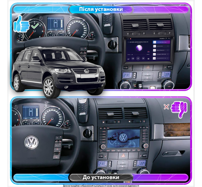 Штатна магнітола Volkswagen Touareg 2006-2010 Element Prime 2/32 4G CarPlay