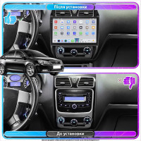 Штатная магнитола Element для Geely Emgrand EC7 2009-2016 экран 10" 4/64 QLED CarPlay 4G Wi-Fi GPS 360 Prime