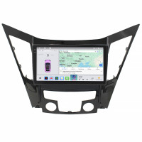 Штатная магнитола Element для Hyundai Sonata VI (YF) 2009-2014 экран 9" 4/64 QLED CarPlay 4G Wi-Fi GPS 360 Prime