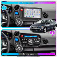 Штатная магнитола Element для Honda Insight II 2009-2011 экран 9" 4/64 QLED CarPlay 4G Wi-Fi GPS 360 Prime