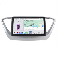 Штатная магнитола Element для Hyundai Accent V 2017-н.в. экран 9" 4/64 QLED CarPlay 4G Wi-Fi GPS 360 Prime