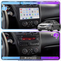 Штатная магнитола Element для Nissan Altima IV (L32) Рестайлинг Manual AC 2009-2013 экран 9" 4/64 QLED CarPlay 4G Wi-Fi GPS 360 Prime