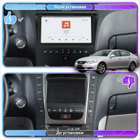 Штатная магнитола Element для Lexus GS III 2004-2007 экран 9" 4/64 QLED CarPlay 4G Wi-Fi GPS 360 Prime