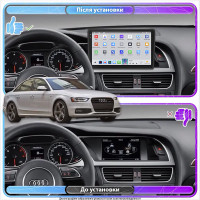 Штатная магнитола Element для Audi A4 IV (B8) Рестайлинг 2011-2015 экран 10" 4/64 QLED CarPlay 4G Wi-Fi GPS 360 Prime
