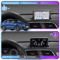 Штатная магнитола Element для Audi RS Q3 I (8U) 2013-2015 экран 9" 4/64 QLED CarPlay 4G Wi-Fi GPS 360 Prime