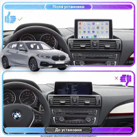 Штатная магнитола Element для BMW 1 серии II (F20/F21) Рестайлинг 2015-2017 экран 9" 4/64 QLED CarPlay 4G Wi-Fi GPS 360 Prime