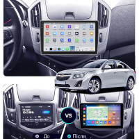 Штатная магнитола Element для Chevrolet Cruze I Рестайлинг 2012-2016 экран 9" 4/64 QLED CarPlay 4G Wi-Fi GPS 360 Prime