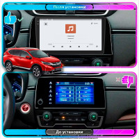 Штатная магнитола Element для Honda CR-V V Рестайлинг 2019-н.в. экран 9" 4/64 QLED CarPlay 4G Wi-Fi GPS 360 Prime