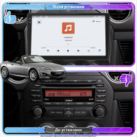 Штатная магнитола Element для Mazda MX-5 III (NC) Рестайлинг 2008-2015 экран 9" 4/64 QLED CarPlay 4G Wi-Fi GPS 360 Prime