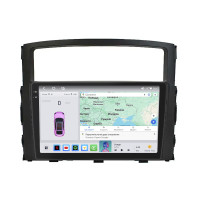 Штатная магнитола Element для Mitsubishi Pajero IV Рестайлинг 2 2014-н.в. экран 9" 4/64 QLED CarPlay 4G Wi-Fi GPS 360 Prime