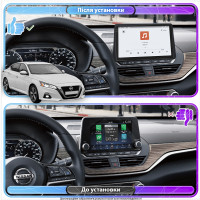 Штатная магнитола Element для Nissan Altima VI (L34) 2018-н.в. экран 10" 4/64 QLED CarPlay 4G Wi-Fi GPS 360 Prime