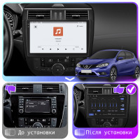 Штатная магнитола Element для Nissan Pulsar VI (C13) 2014-2018 экран 10" 4/64 QLED CarPlay 4G Wi-Fi GPS 360 Prime