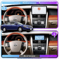 Штатная магнитола Element для Nissan Teana I 2003-2005 экран 9" 4/64 QLED CarPlay 4G Wi-Fi GPS 360 Prime
