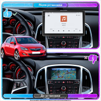 Штатная магнитола Element для Opel Astra J 2009-2012 экран 9" 4/64 QLED CarPlay 4G Wi-Fi GPS 360 Prime
