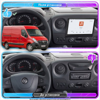 Штатная магнитола Element для Opel Movano B ver 2 2010-2019 экран 10" 4/64 QLED CarPlay 4G Wi-Fi GPS 360 Prime