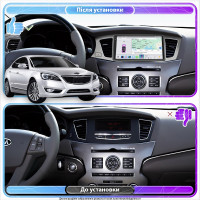 Штатная магнитола Element для Kia Cadenza I 2009-2013 экран 9" 4/64 QLED CarPlay 4G Wi-Fi GPS 360 Prime