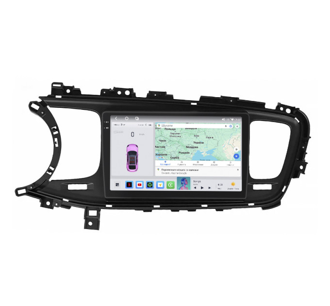Штатная магнитола Element для Kia Optima III Рестайлинг 2013-2015 экран 9" 4/64 QLED CarPlay 4G Wi-Fi GPS 360 Prime