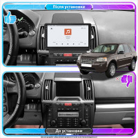 Штатная магнитола Element для Land Rover Freelander II 2006-2010 экран 9" 4/64 QLED CarPlay 4G Wi-Fi GPS 360 Prime