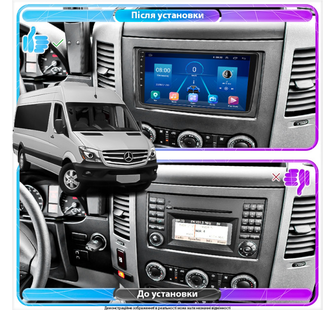 Штатна магнітола Mercedes-Benz Sprinter (W906) 2014-2018 Element 2/32 4G