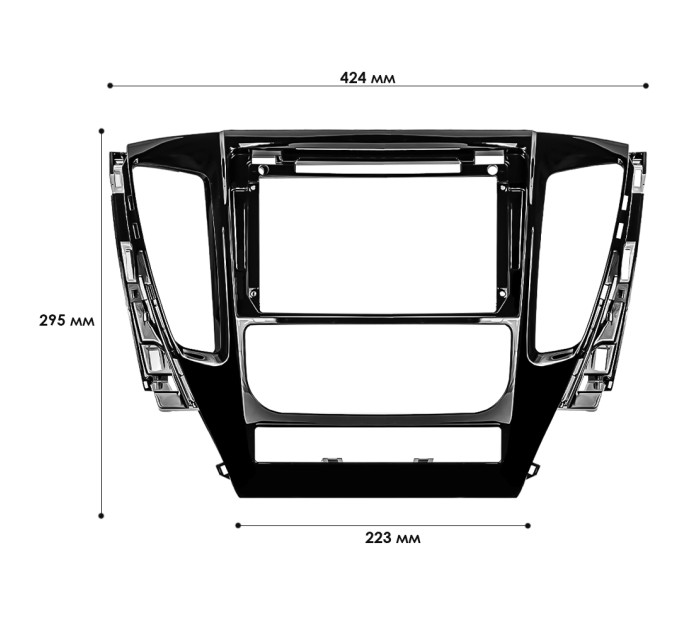 Перехідна рамка Mitsubishi Pajero Sport 2016-2018 (6524)