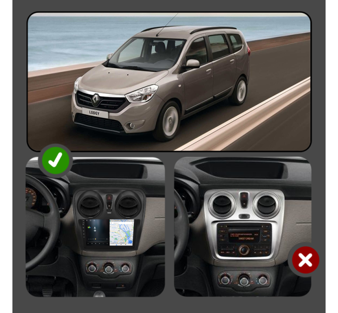 Штатна магнітола Renault Lodgy 2012- Element 1/16