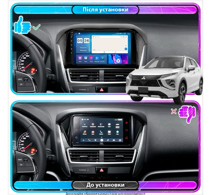 Штатна магнітола Mitsubishi Eclipse Cross 2020- Element Prime 4/64 CarPlay 4G