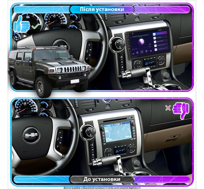 Штатна магнітола Hummer H2 2007-2009 Element Prime 2/32 CarPlay 4G