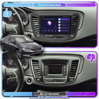 Штатная магнитола Element для Chrysler 200 II 2014-2017 экран 9" 4/64Gb 4G Wi-Fi GPS Top