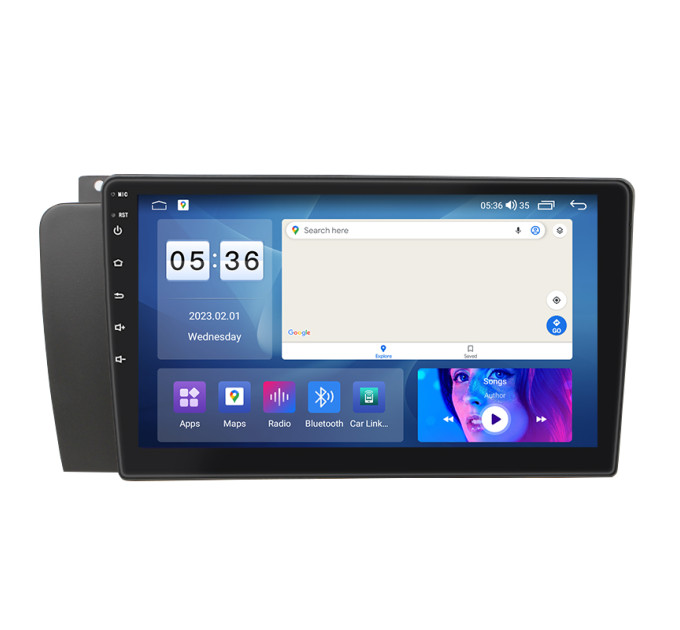 Штатная магнитола Element для Volvo S60 I Рестайлинг 2004-2009 экран 9" 4/64Gb CarPlay 4G Wi-Fi GPS Prime
