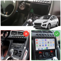 Штатная магнитола Element для Peugeot 3008 I Рестайлинг 2013-2016 экран 9" 4/64 QLED CarPlay 4G Wi-Fi GPS 360 Prime