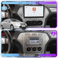 Штатная магнитола Element для Ford Mondeo IV 2006-2010 экран 10" 4/64 QLED CarPlay 4G Wi-Fi GPS 360 Prime
