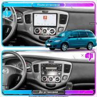 Штатная магнитола Element для Mazda Premacy I (CP) 1999-2005 экран 9" 4/64 QLED CarPlay 4G Wi-Fi GPS 360 Prime