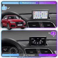 Штатная магнитола Element для Audi RS Q3 I (8U) Рестайлинг 2015-2018 экран 9" 4/64 QLED CarPlay 4G Wi-Fi GPS 360 Prime