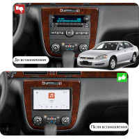 Штатная магнитола Element для Chevrolet Silverado II (GMT900) 2007-2013 экран 10" 4/64 QLED CarPlay 4G Wi-Fi GPS 360 Prime