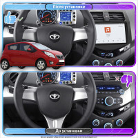 Штатная магнитола Element для Daewoo Matiz Creative M300 2009-2011 экран 9" 4/64 QLED CarPlay 4G Wi-Fi GPS 360 Prime