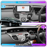 Штатная магнитола Element для Honda Odyssey III 2003-2008 экран 10" 4/64 QLED CarPlay 4G Wi-Fi GPS 360 Prime