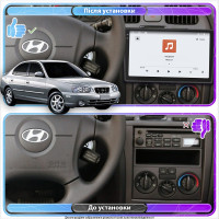 Штатная магнитола Element для Hyundai Avante III 2000-2003 экран 9" 4/64 QLED CarPlay 4G Wi-Fi GPS 360 Prime