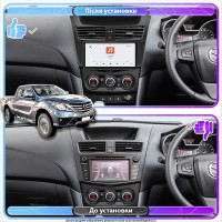Штатная магнитола Element для Mazda BT-50 II Рестайлинг 2015-2020 экран 9" 4/64 QLED CarPlay 4G Wi-Fi GPS 360 Prime