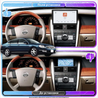 Штатная магнитола Element для Nissan Teana I Рестайлинг 2005-2008 экран 9" 4/64 QLED CarPlay 4G Wi-Fi GPS 360 Prime