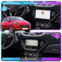 Штатная магнитола Element для Opel Corsa E 2014-2019 экран 9" 4/64 QLED CarPlay 4G Wi-Fi GPS 360 Prime