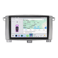 Штатная магнитола Element для Toyota Land Cruiser 100 Series Рестайлинг 1 2002-2005 экран 9" 4/64 QLED CarPlay 4G Wi-Fi GPS 360 Prime