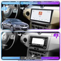 Штатная магнитола Element для Volkswagen Passat CC I 2008-2012 экран 10" 4/64 QLED CarPlay 4G Wi-Fi GPS 360 Prime