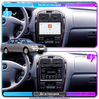 Штатная магнитола Element для Kia Magentis I Рестайлинг 2003-2006 экран 9" 4/64 QLED CarPlay 4G Wi-Fi GPS 360 Prime