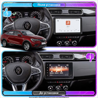 Штатная магнитола Element для Renault Arkana I 2019-н.в. экран 10" 4/64 QLED CarPlay 4G Wi-Fi GPS 360 Prime