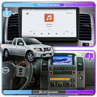 Штатная магнитола Element для Nissan Navara (Frontier) III (D40) ver 2 2005-2010 экран 9" 4/64 QLED CarPlay 4G Wi-Fi GPS 360 Prime