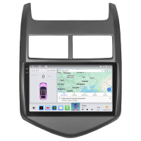 Штатная магнитола Element для Chevrolet Aveo II 2011-2020 экран 9" 4/64 QLED CarPlay 4G Wi-Fi GPS 360 Prime
