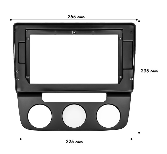 Перехідна рамка Volkswagen Jetta V 2005-2010 Auto AC (6881)