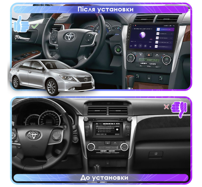 Штатна магнітола Toyota Camry (XV50) 2011-2014 Element 2/32