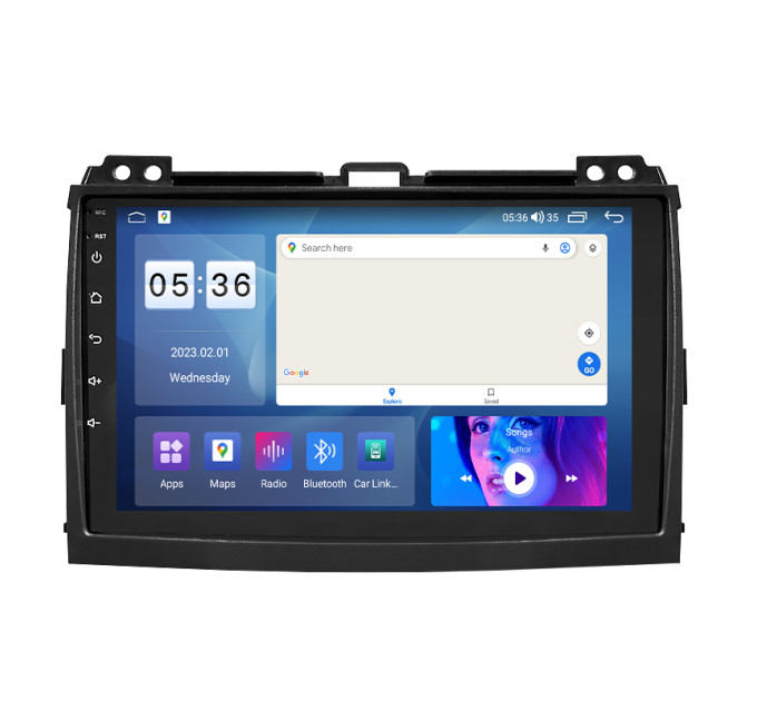 Штатна магнітола Toyota Land Cruiser Prado 120 Series 2007-2009 Element Prime 4/64 CarPlay 4G